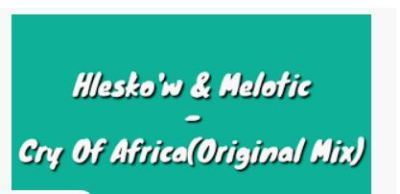 Hlesko’w & Melotic – Cry Of Africa (Original Mix)